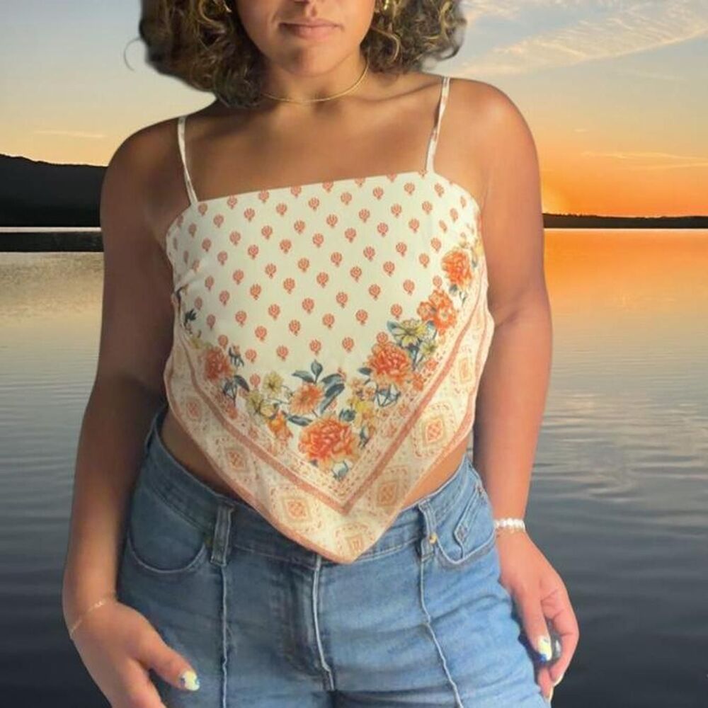 Forever-21 Women's multi Crop-top